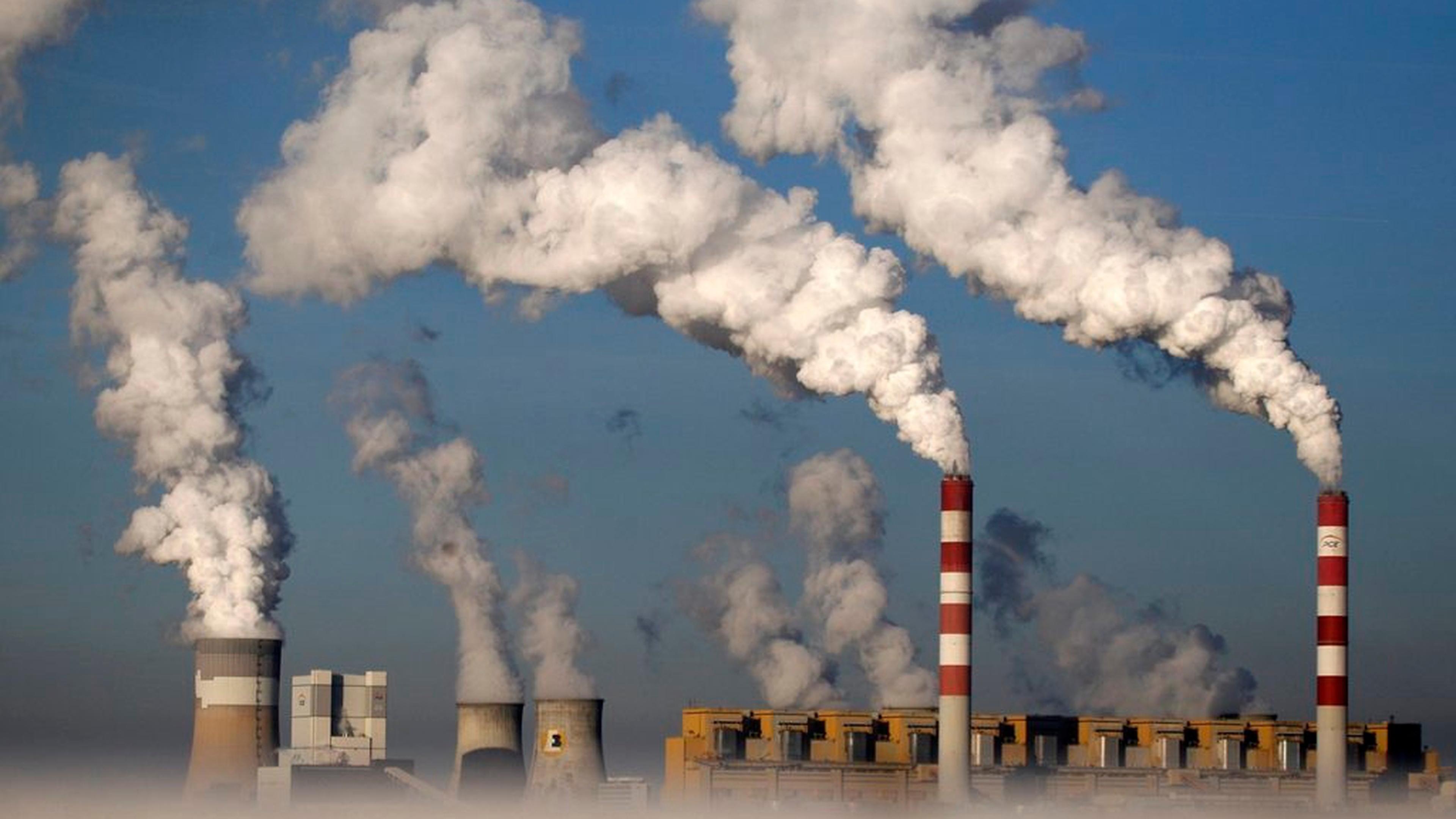 Smoke billows from the chimneys of the Belchatow Power Station in Poland, Europe's largest coal-fired power plant