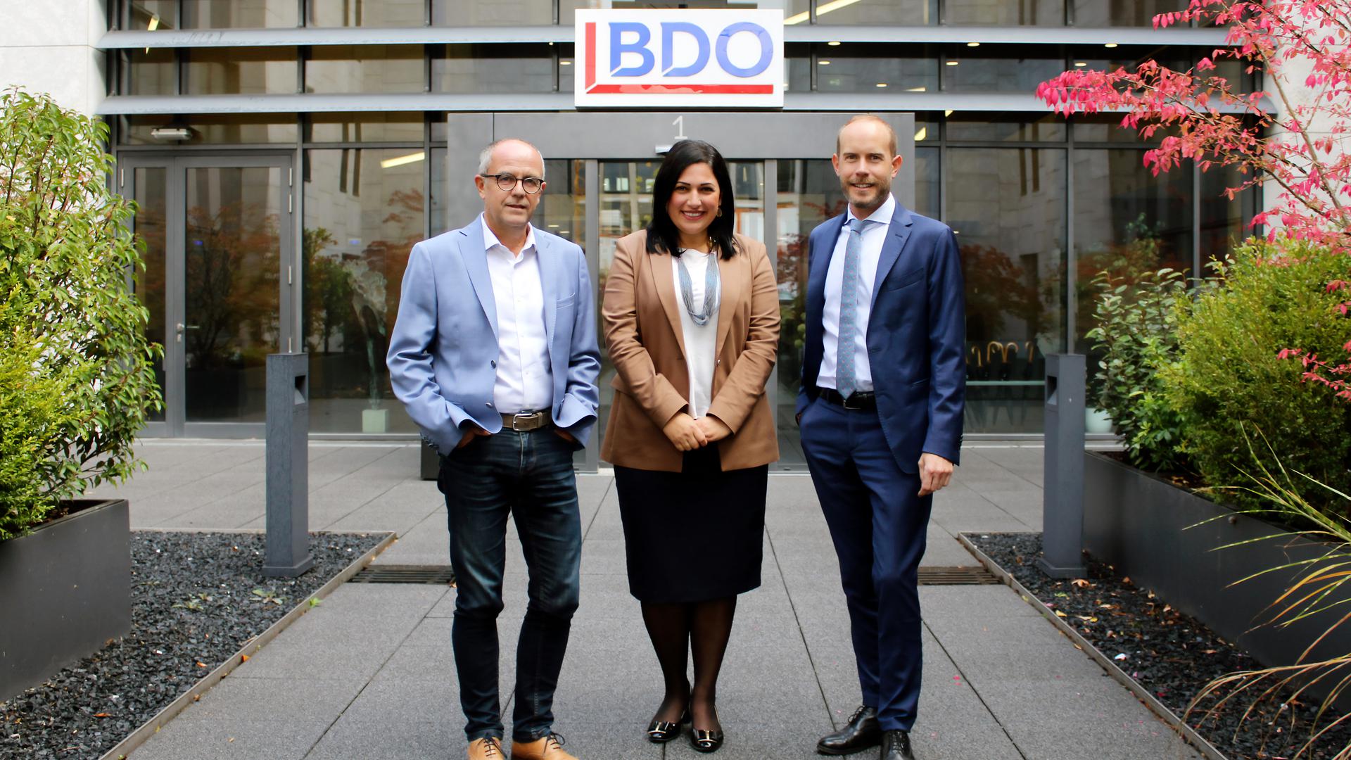 From left to right: Eric Bineau, Adina Conner and Jan Brosius, who have been named as new partners at BDO Luxembourg