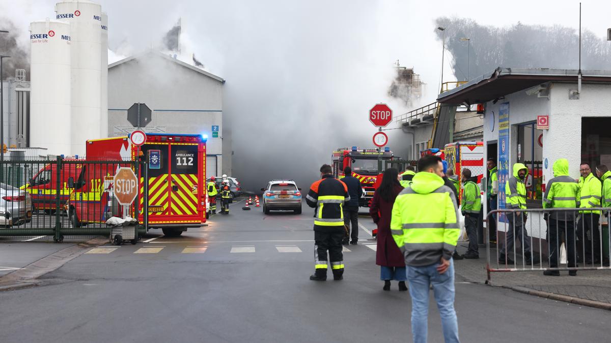 Incendie de l’usine Goodyear de Colmar-Berg: 120 pompiers ont été mobilisés