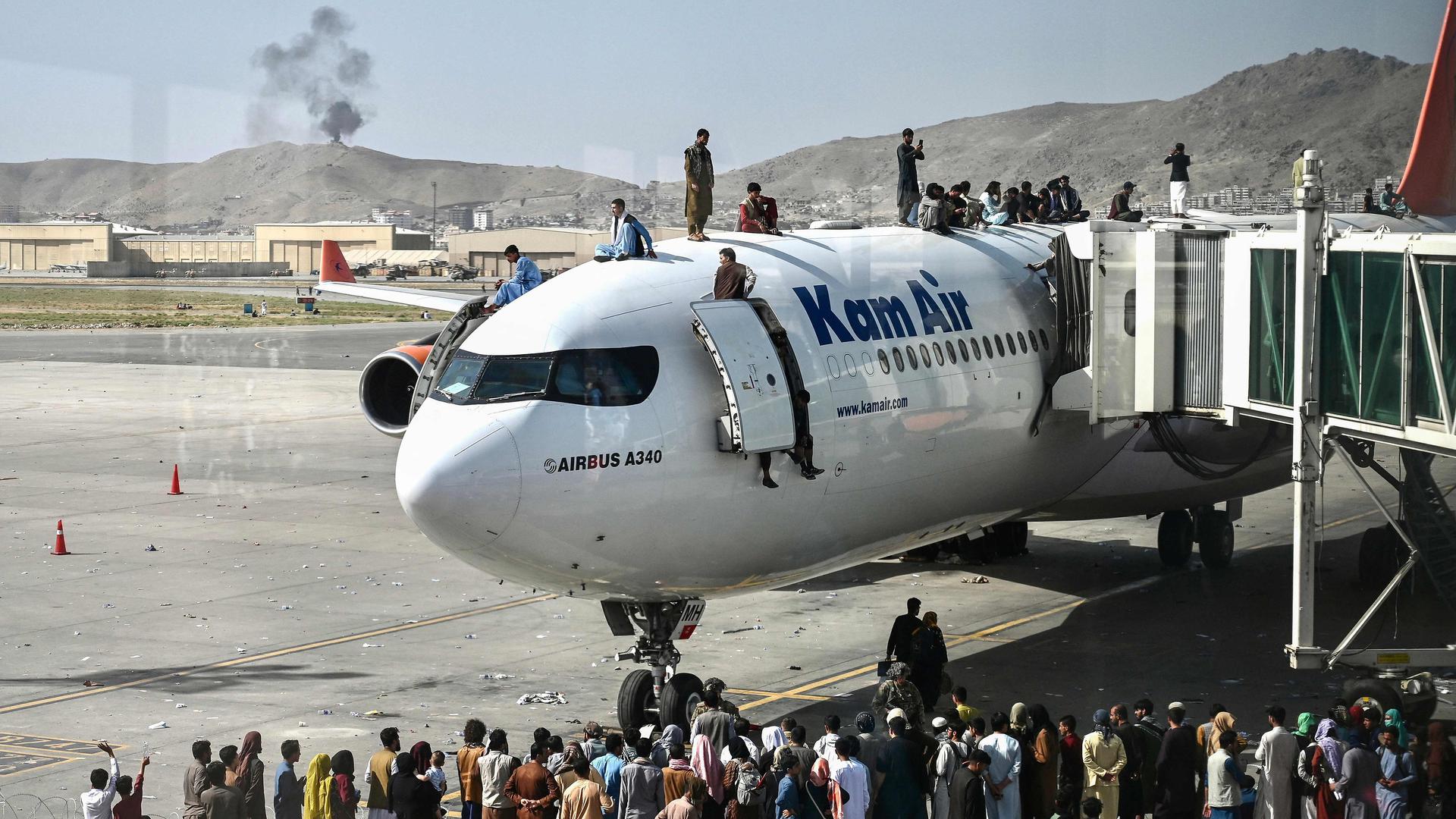 Desperate scenes at the Kabul airport followed the Taliban's capture of Kabul