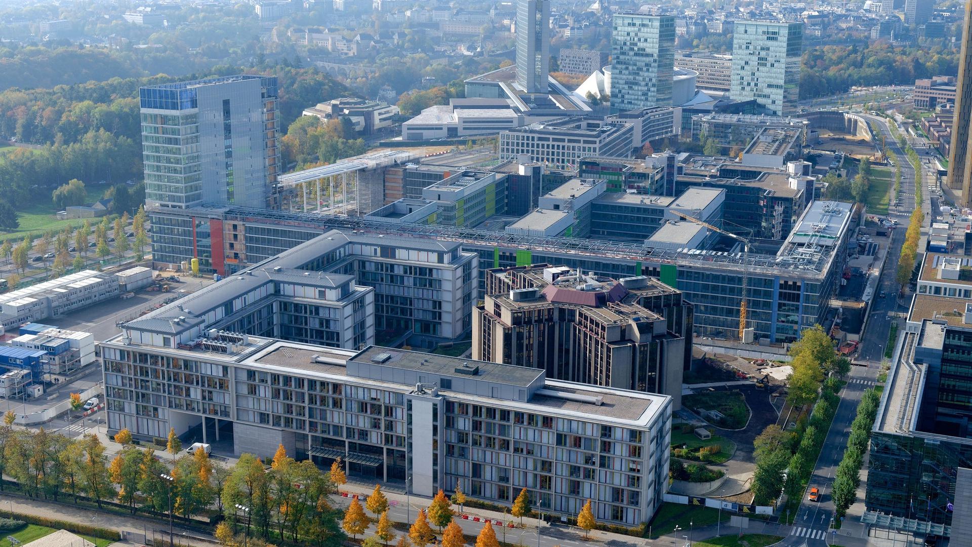 The European Court of Auditors in Luxembourg's Kirchberg area