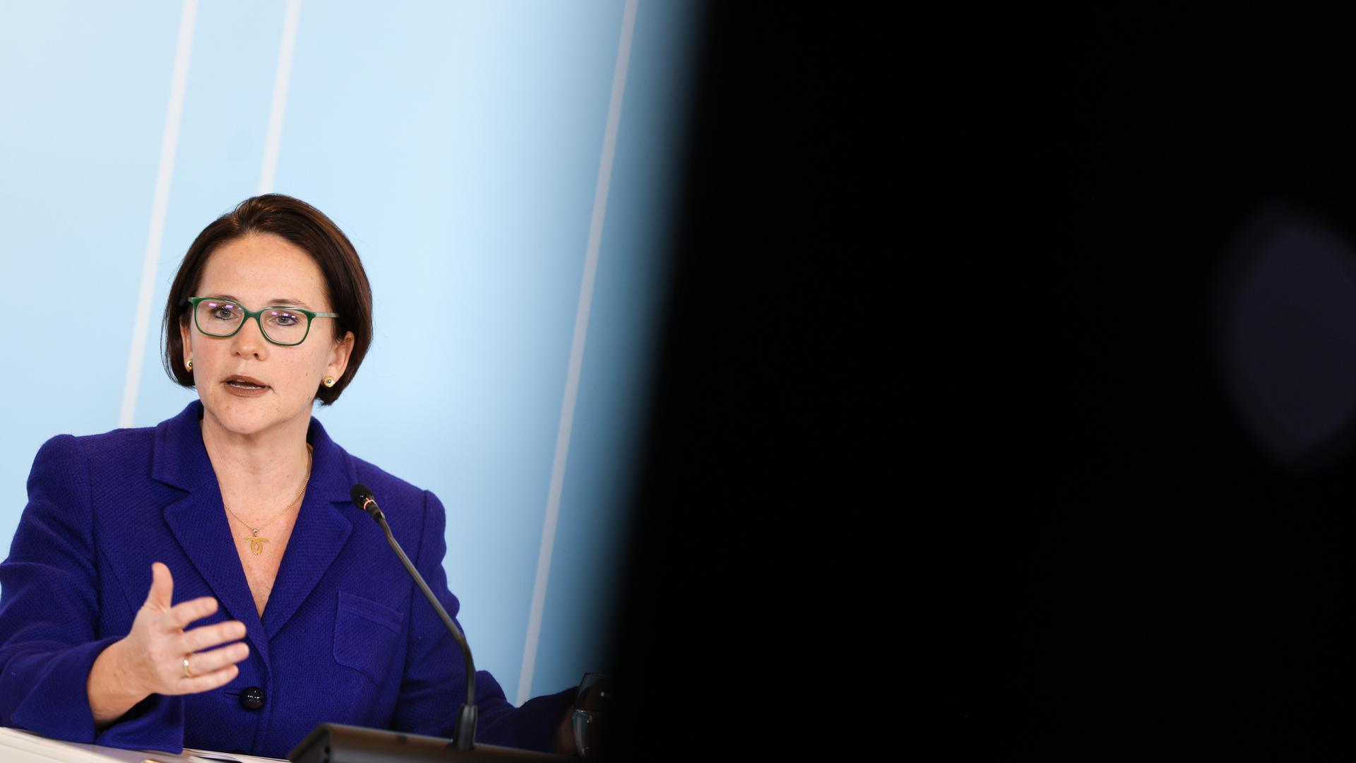 Finance Minister Yuriko Backes