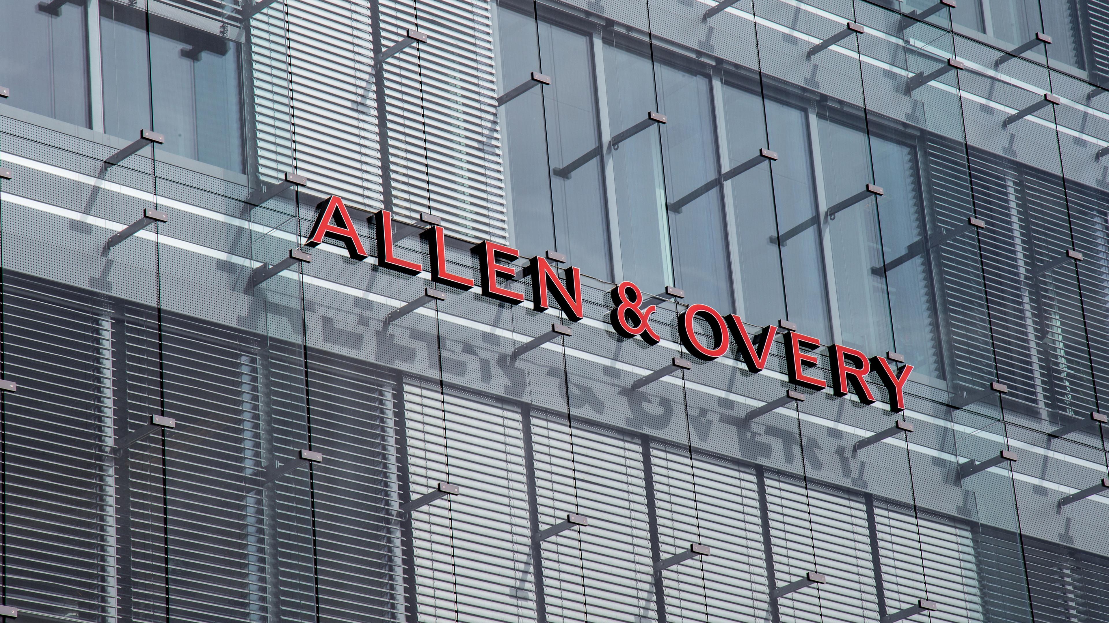 Law firm Allen & Overy merged with US firm Shearman and Sterling