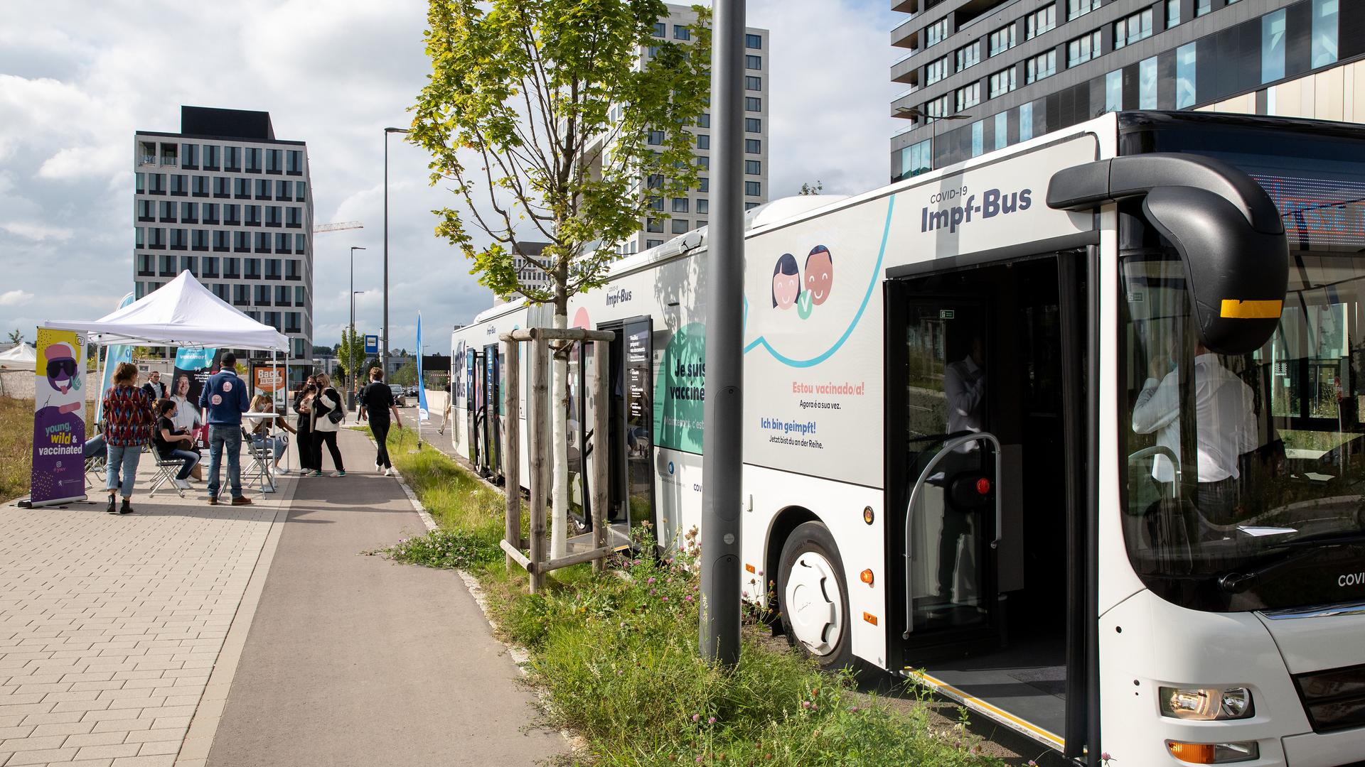 Luxembourg's vaccination bus is one of the measures the country uses to encourage people to get jabbed