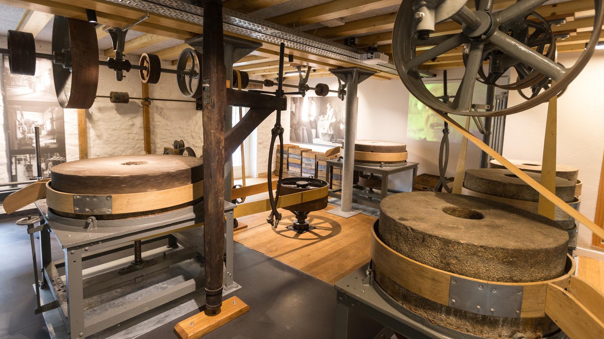 Take a tour of the historic mustard mill, powered by the River Alzette