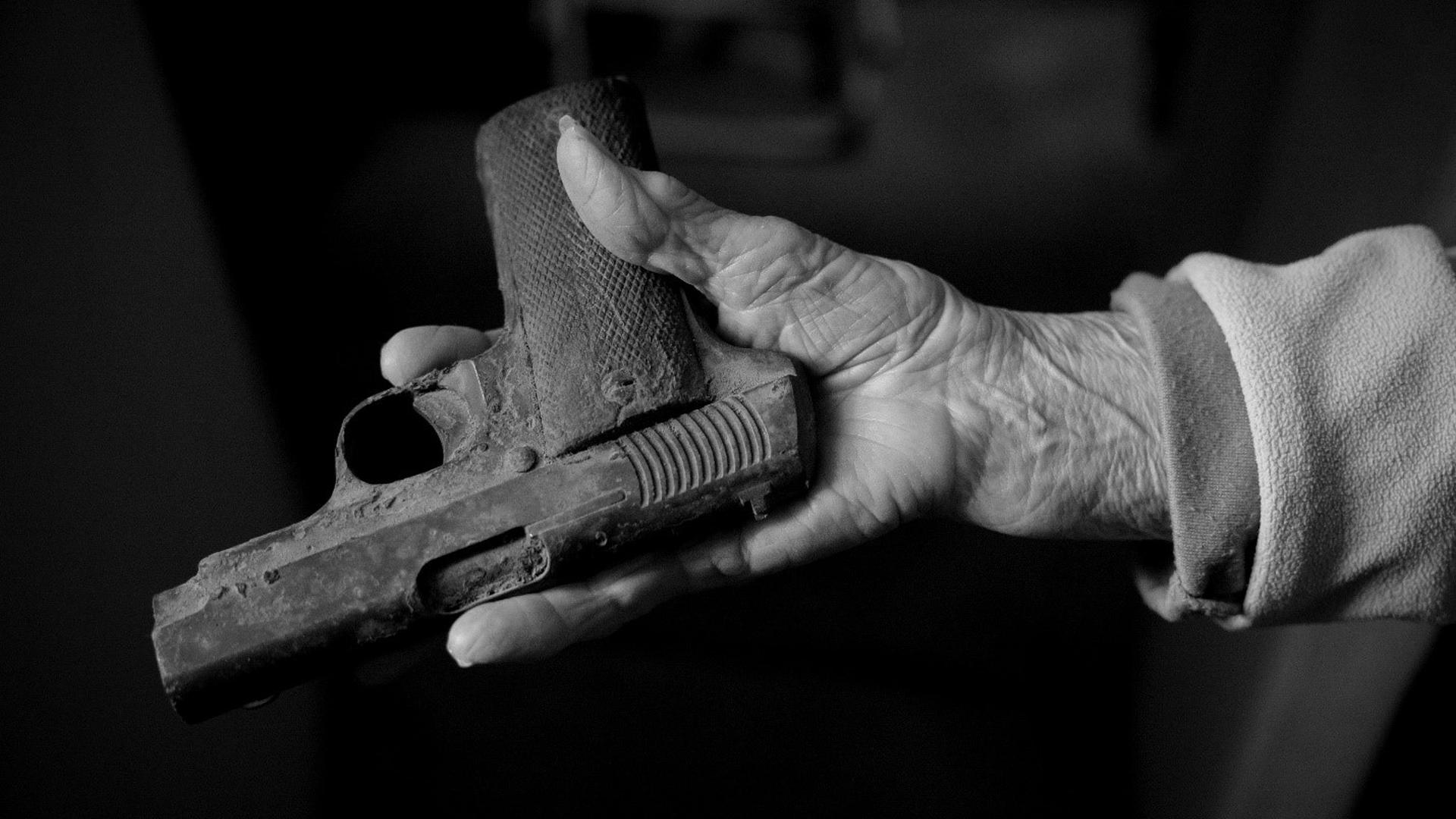 A weapon that an elderly lady in France keeps in her cellar