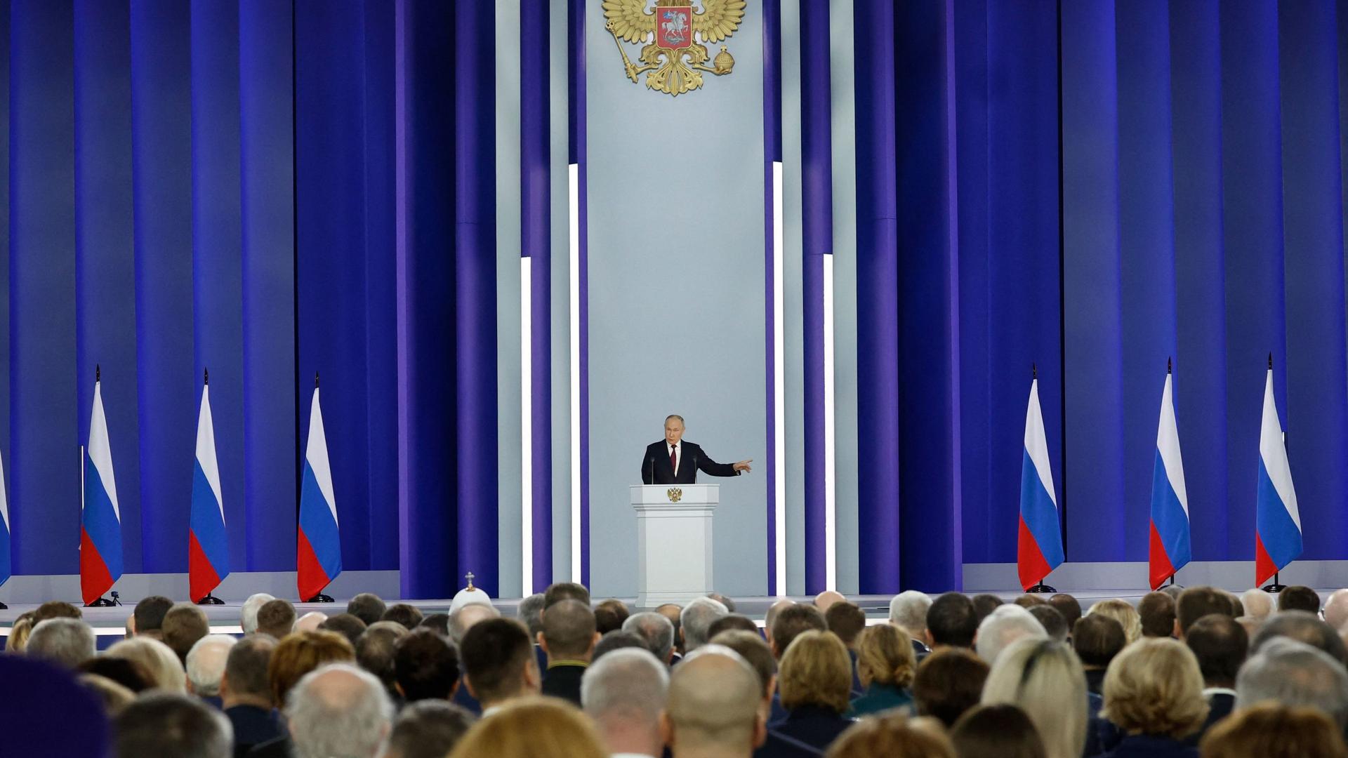 Russian President Vladimir Putin on 21 Febrzary
