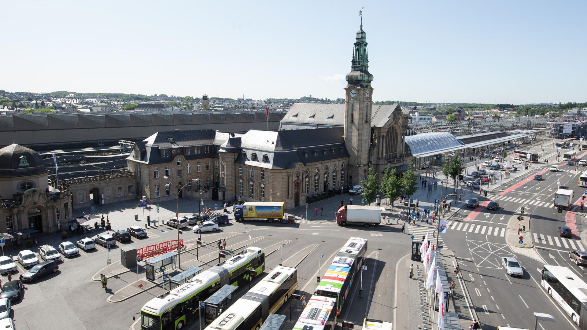 Luxembourg's central train station