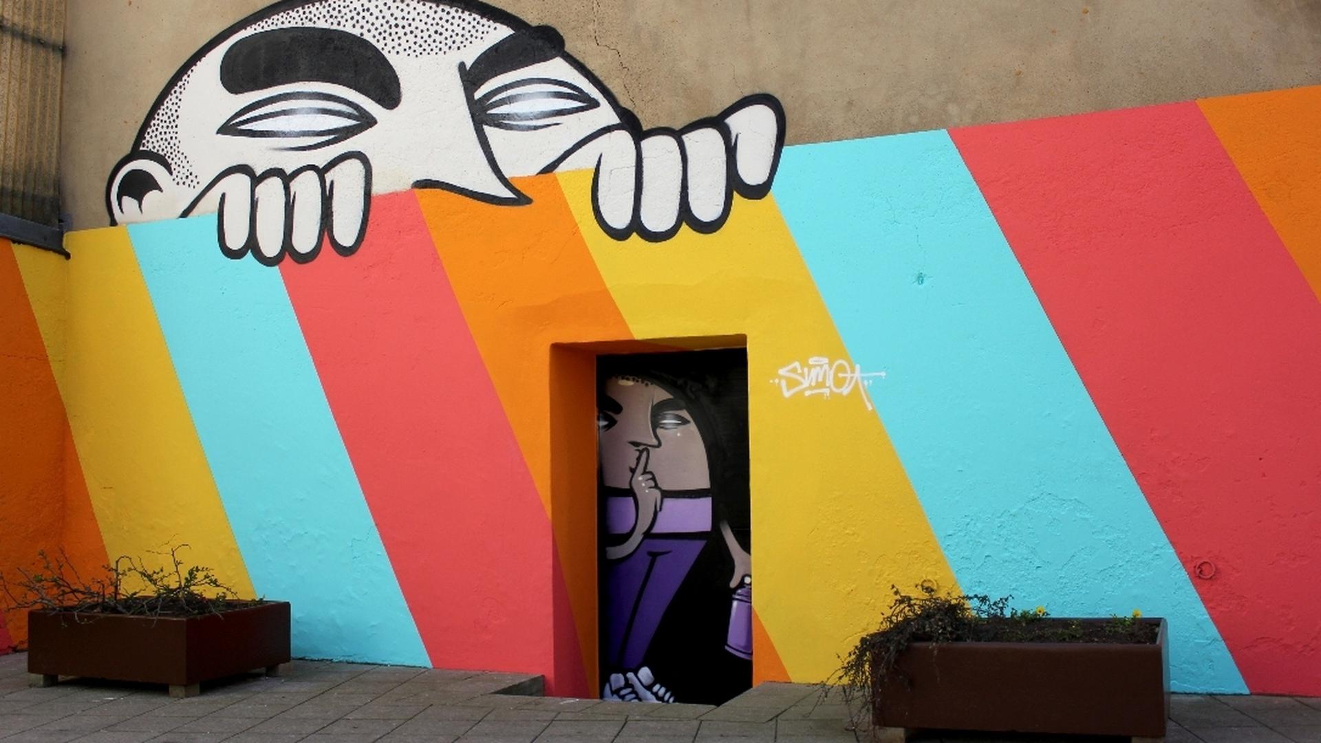 The work of Sumo, one of Luxembourg's first wave of street artists