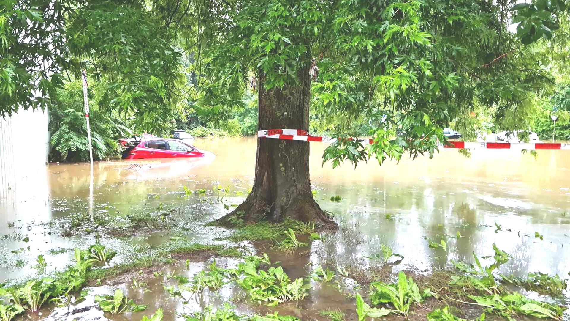 Some of the damage caused by flooding after torrential rains last week.