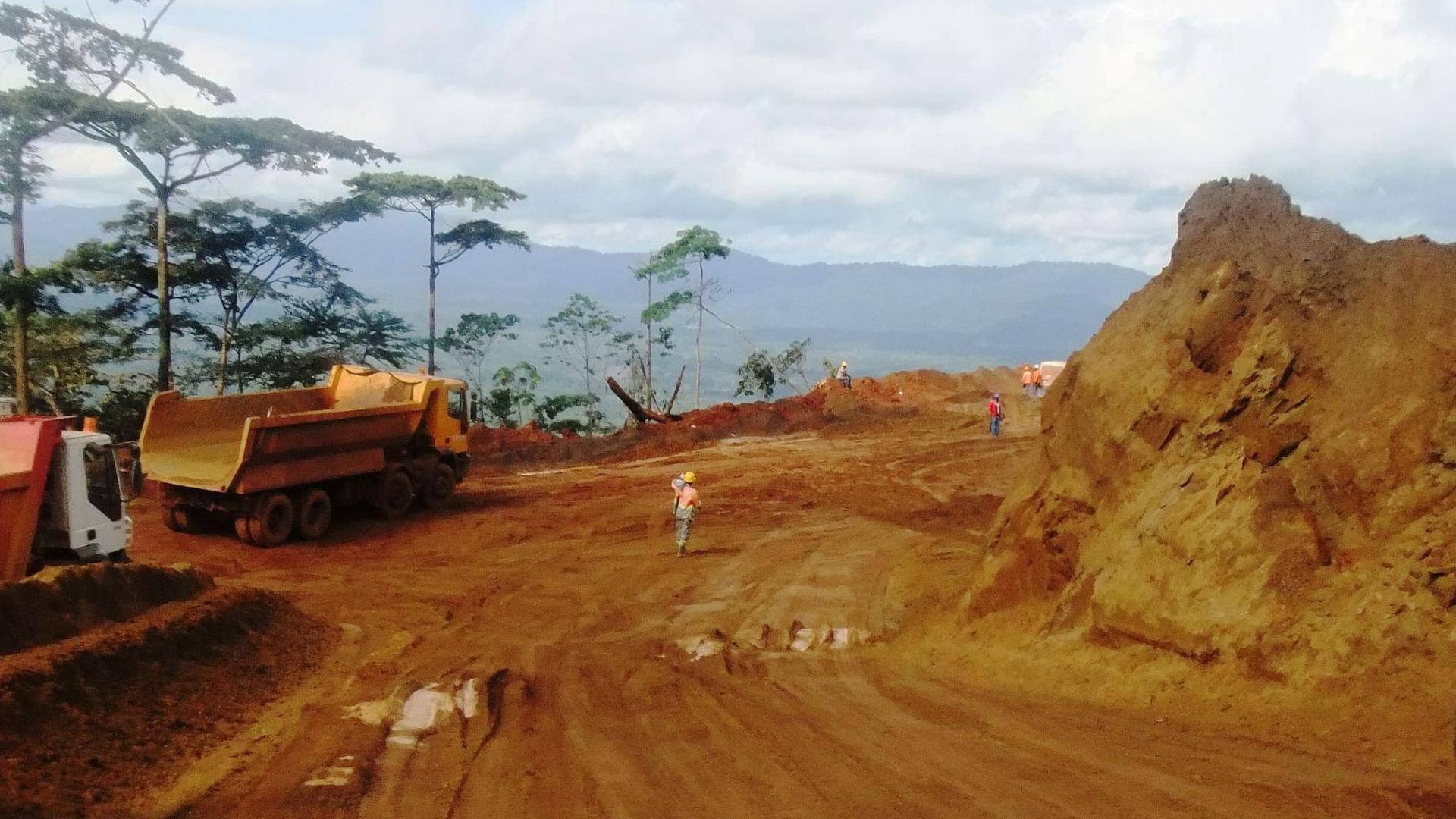 Iron ore mining in Liberia