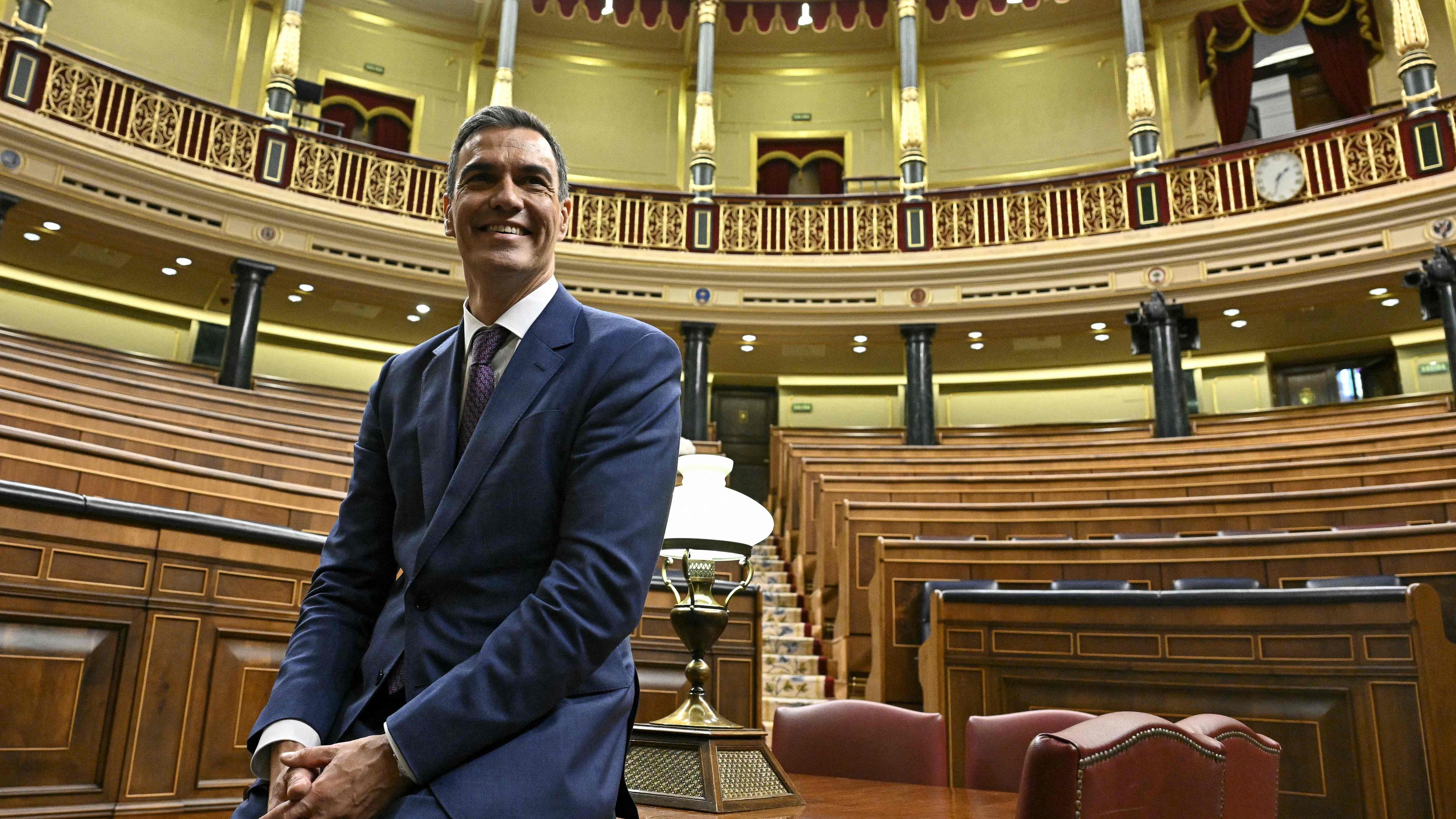 Spain PM Pedro S Nchez Wins Second Term As Amnesty Uproar Grows   Spain Politics Parliament Government Election 30469985 