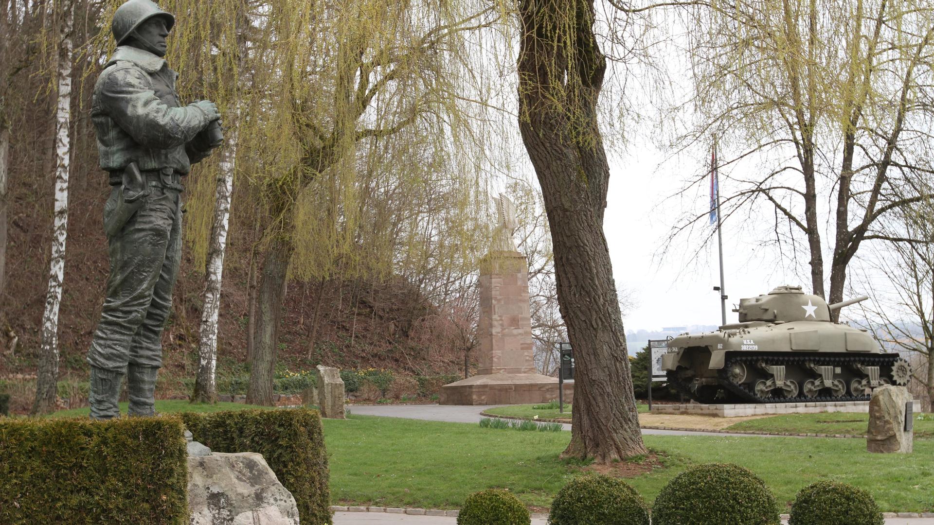 Patton Square commemorates the liberation of Ettelbruck by American troops 