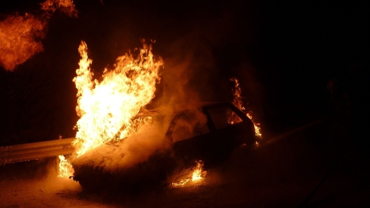 Car consumed by fire on A3 motorway | Luxembourg Times