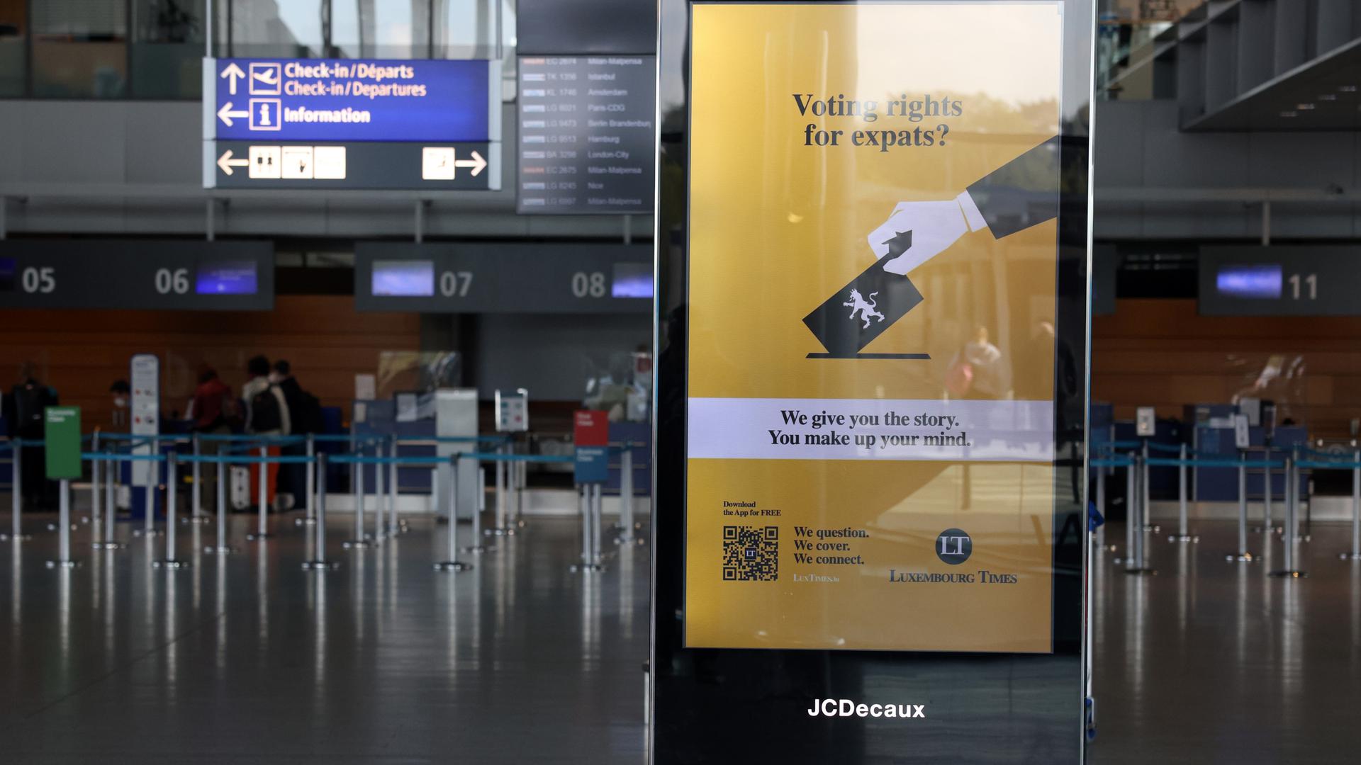 Voting rights for expats are a theme in a Luxembourg Times advertising campaign