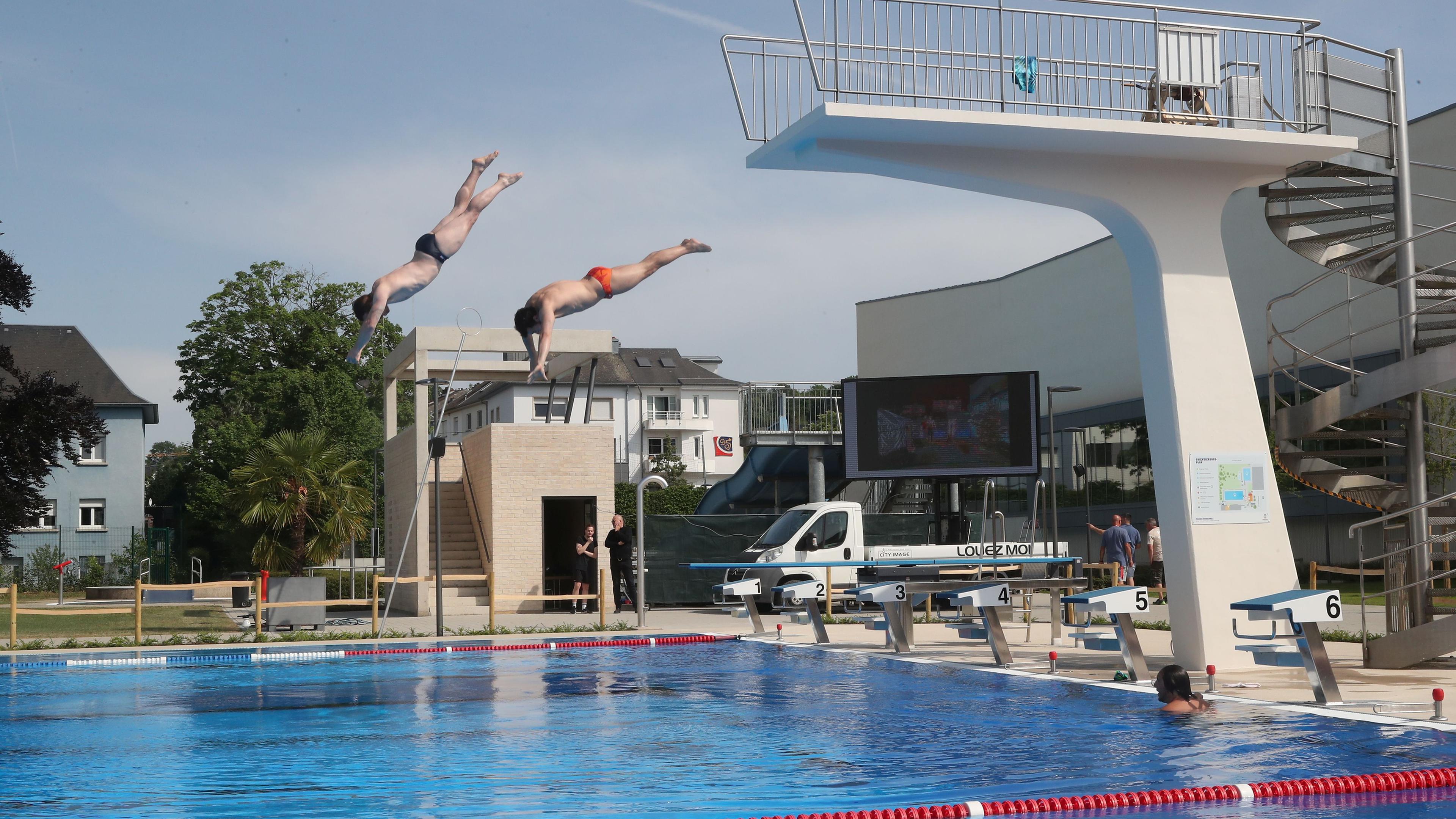 Following three years' renovation Dudelange pool is the place to make a splash from the diving board 