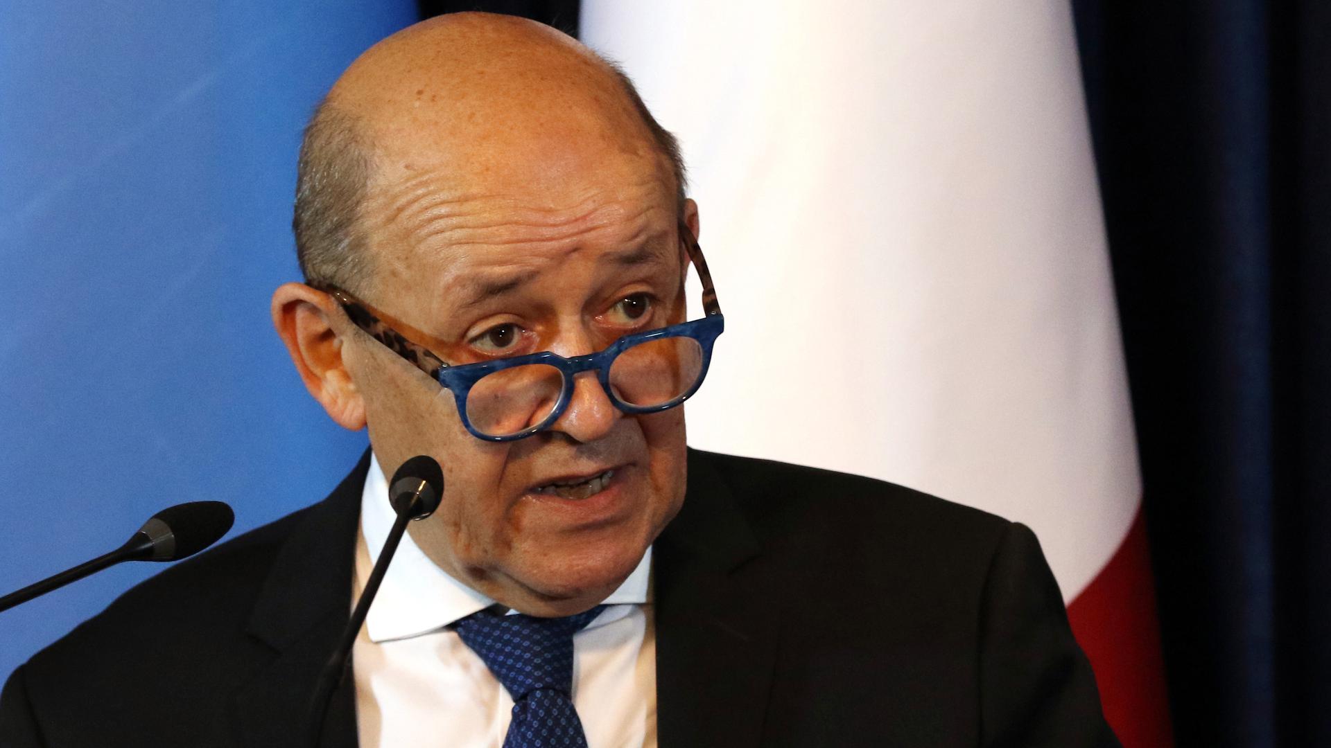 French Foreign Minister Jean-Yves Le Drian