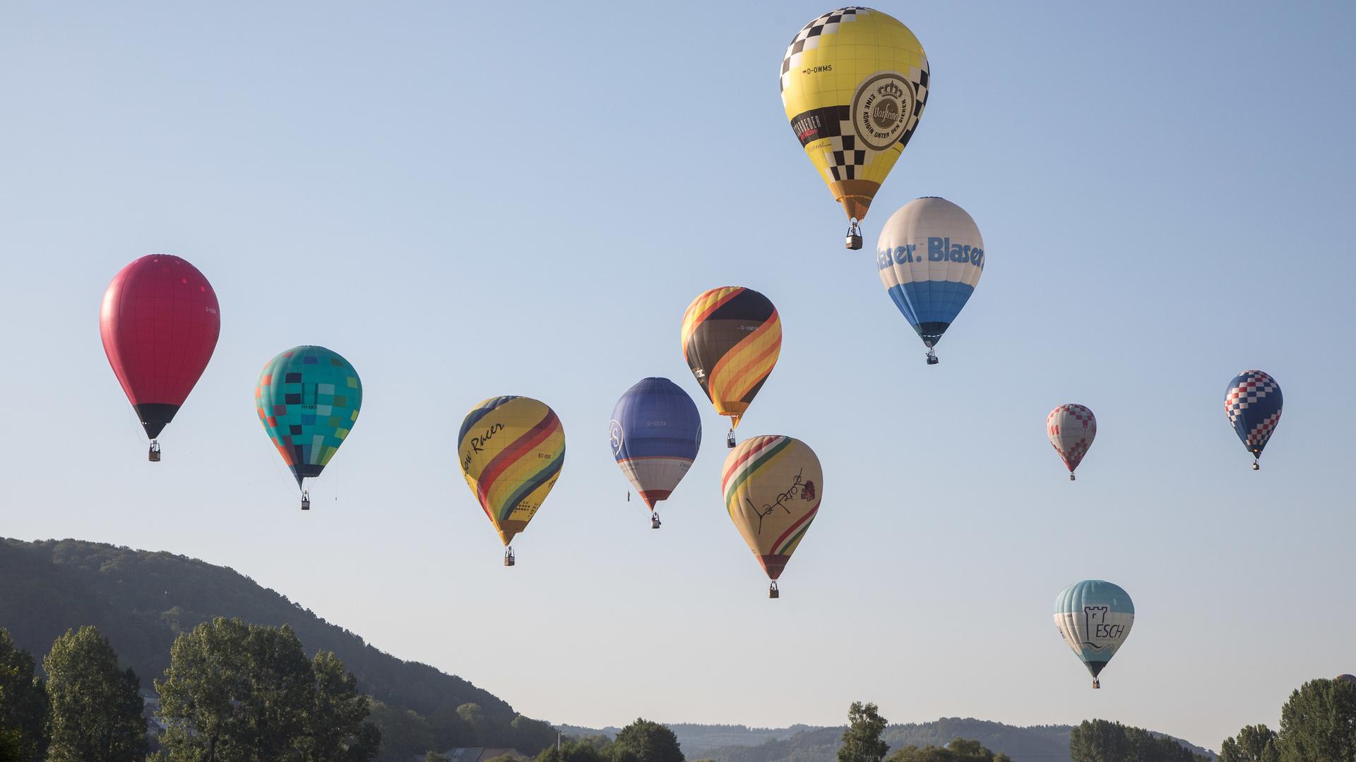 Up to 40 international pilots are in Mersch for the Luxembourg Balloon Trophy this weekend Photo: Guy Jallay