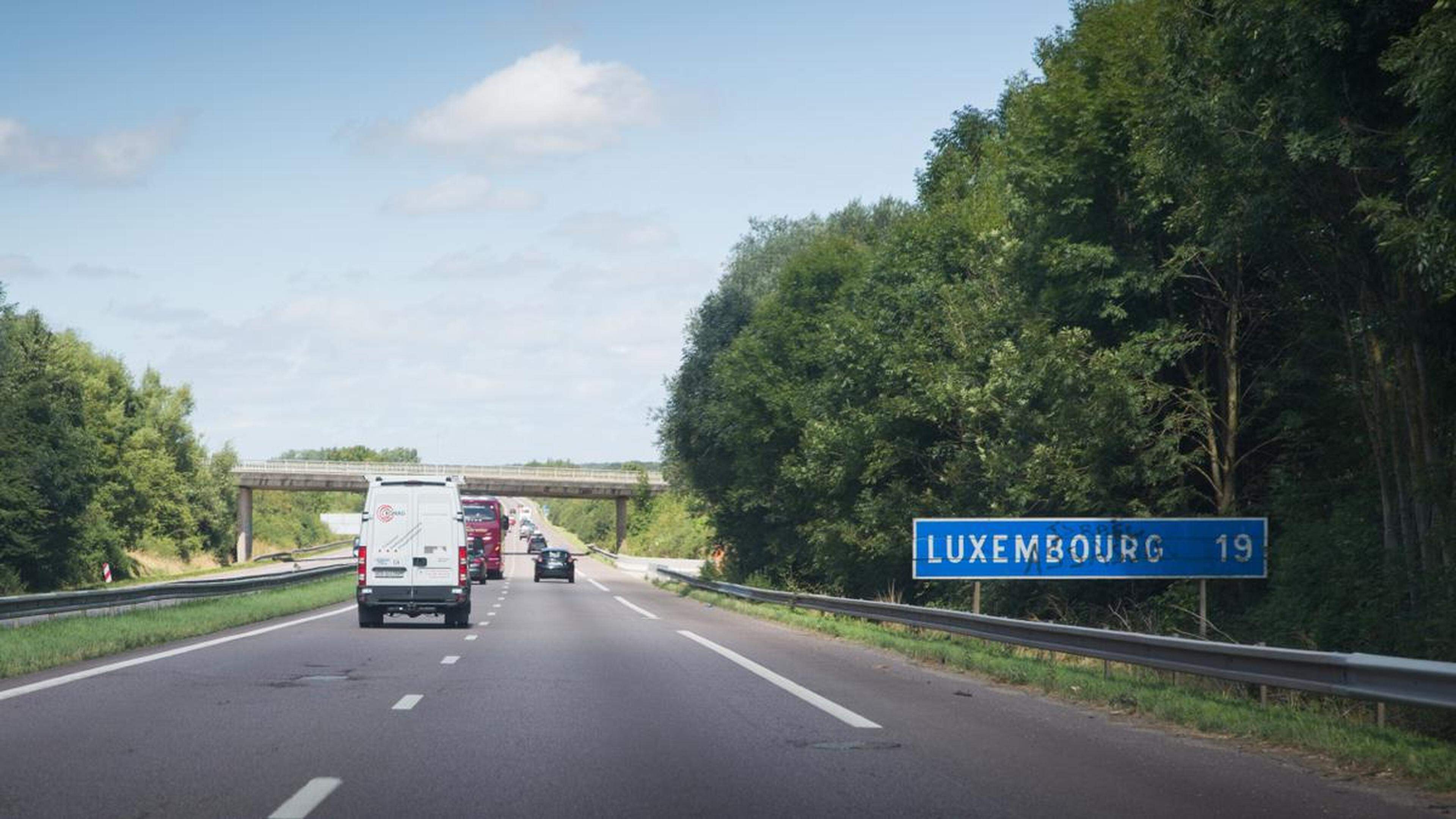 A31 motorway linking France and Luxembourg 