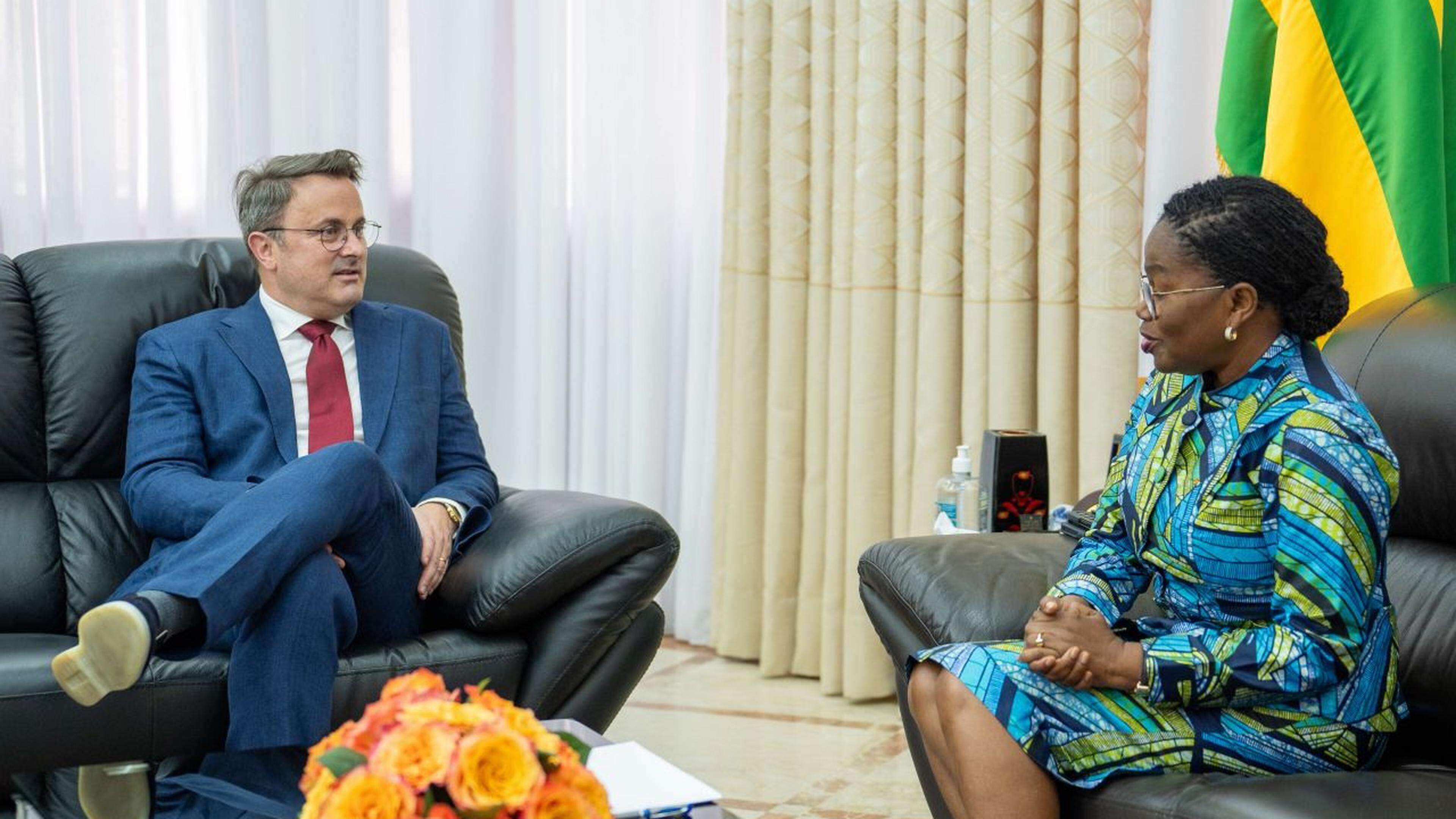 Xavier Bettel and Victoire Tomegah-Dogbé signed a letter of understanding to further the ties between the two countries.