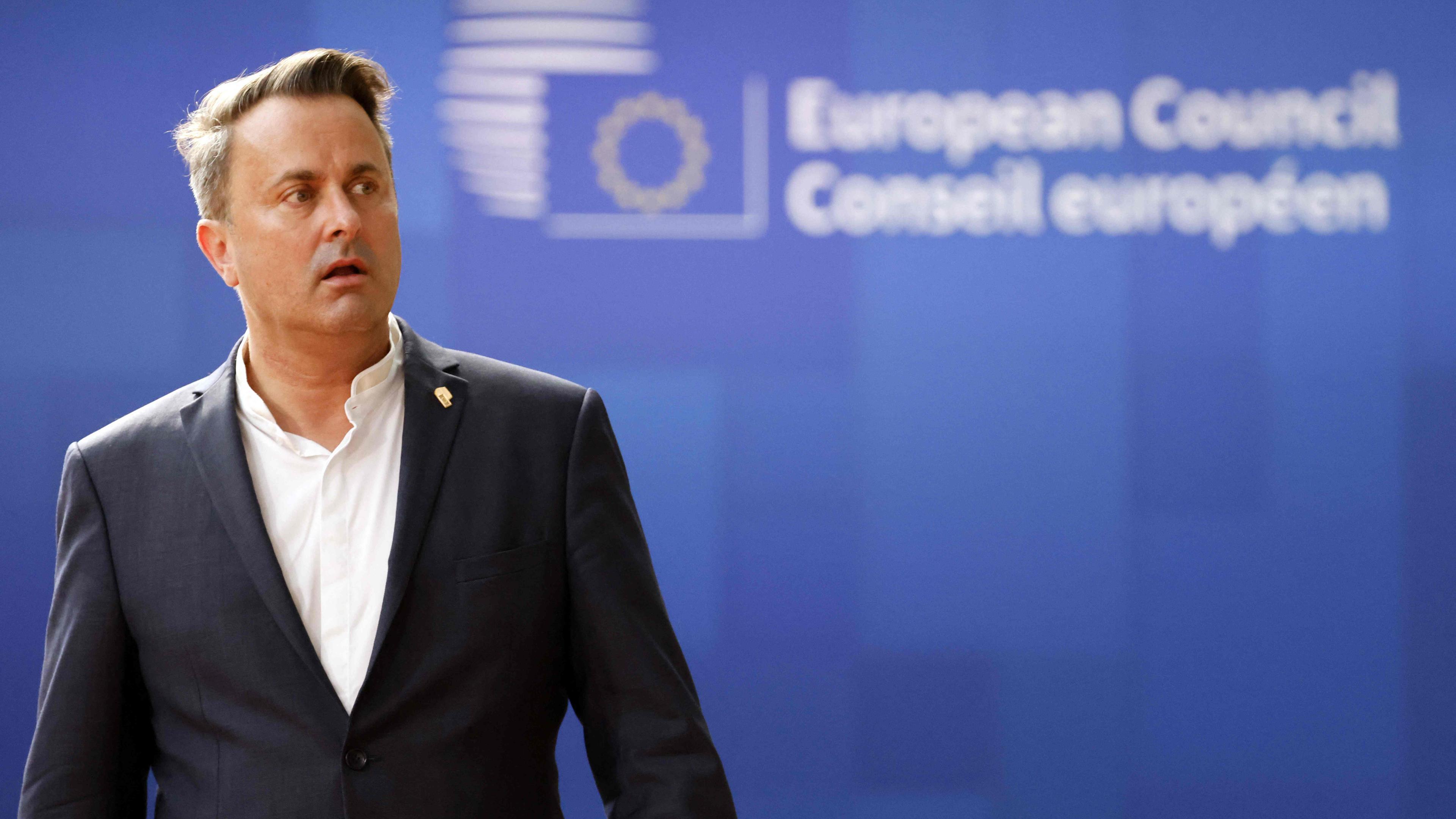 Xavier Bettel arriving for a meeting of the European Council in Brussels on June 30, 2023