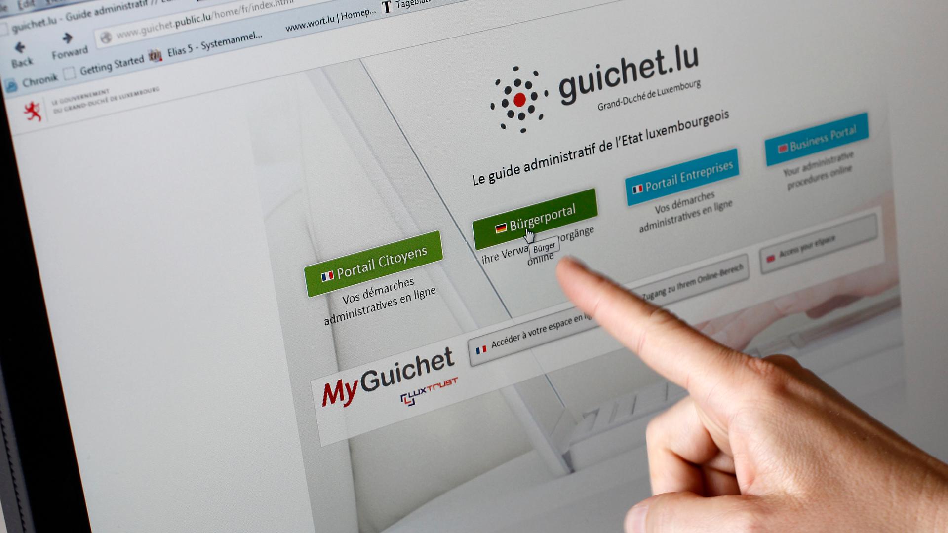Luxembourg's public services internet site MyGuichet.lu