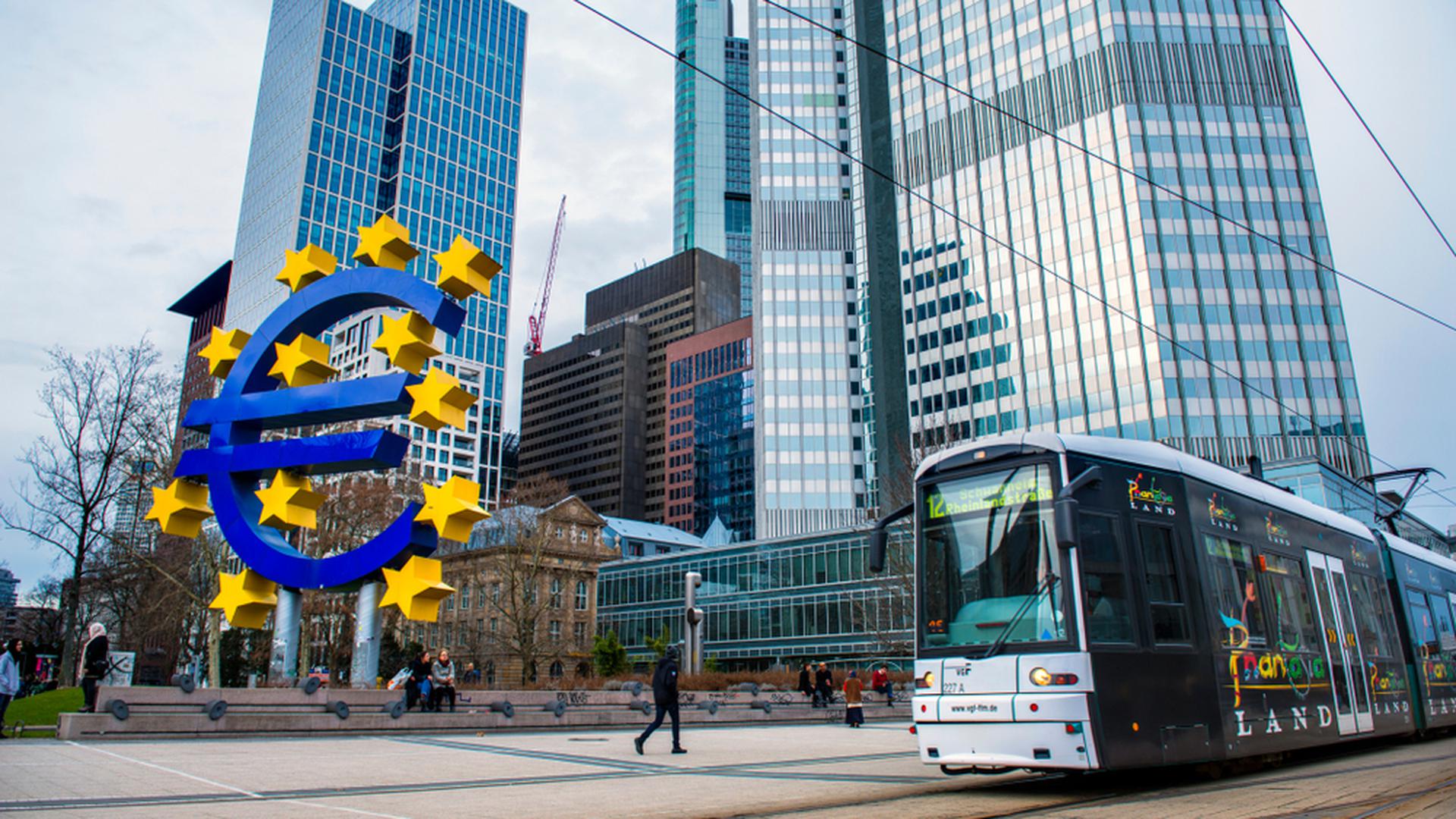 The headquarters of the European Central Bank in Frankfurt